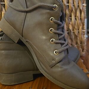 Candie's Gray Ankle Boots
